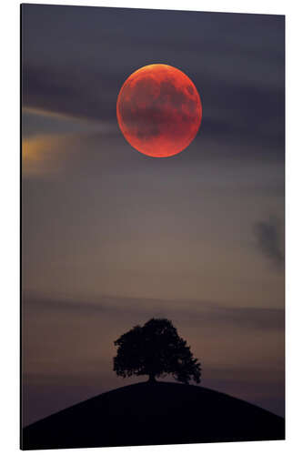 Cuadro de aluminio Luna de sangre