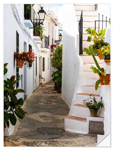 Wall sticker White houses in a narrow alley