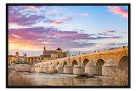 Gerahmter Kunstdruck Puente Romano in Cordoba