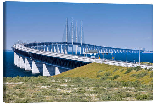 Leinwandbild Öresund-Brücke zwischen Dänemark und Schweden