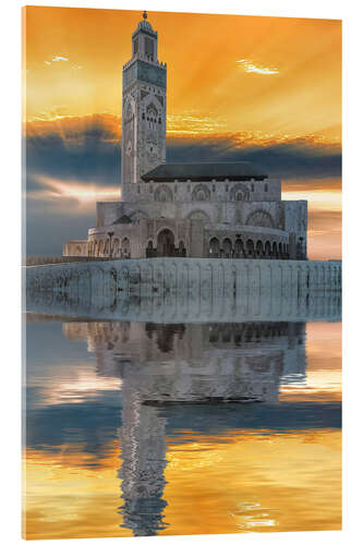 Acrylic print Hassan II Mosque, Casablanca, Morocco