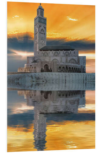 Foam board print Hassan II Mosque, Casablanca, Morocco