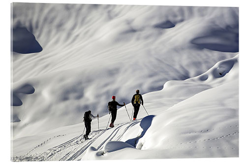 Acrylic print Snow-covered mountains, Aosta Valley
