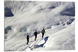 Quadro em plexi-alumínio Montanhas cobertas de neve, Vale de Aosta