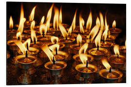 Magnettafel Butterlampe brennt in einem Tempel