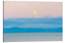 Magnettafel Mondaufgang am Kaiteriteri Beach, Neuseeland
