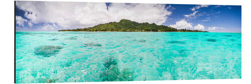 Alubild Tropische Insel Rarotonga im Pazifischen Ozean