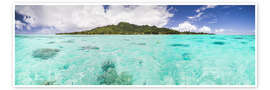 Tableau Île tropicale de Rarotonga dans l&#039;océan Pacifique - Matthew Williams-Ellis
