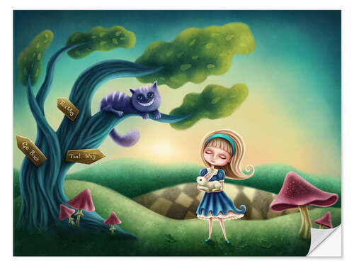 Sisustustarra Alice in Wonderland