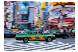 Stampa su PVC Taxi a Tokyo