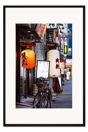 Gerahmter Kunstdruck In den Straßen von Tokio