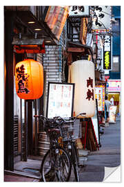 Wandsticker In den Straßen von Tokio