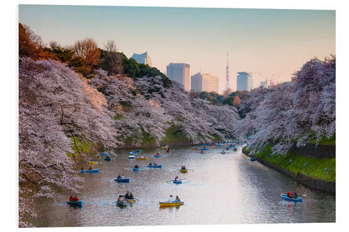 Tableau en PVC Le printemps à Tokyo