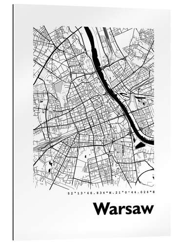 Galleritryk City map of Warsaw