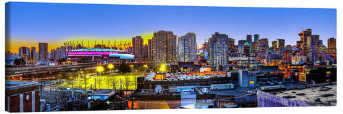 Quadro em tela Vancouver com BC Place Stadium