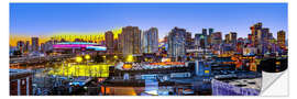 Selvklebende plakat Vancouver with BC Place Stadium