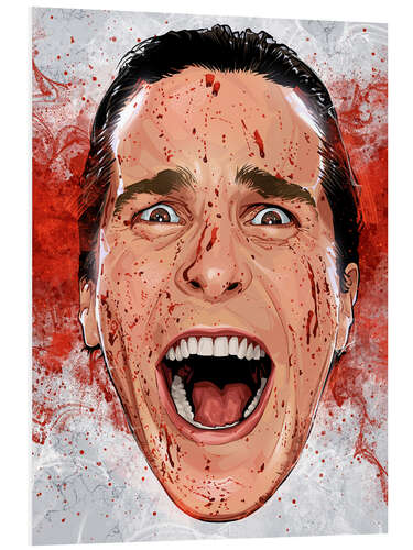 Print på skumplade American Psycho I