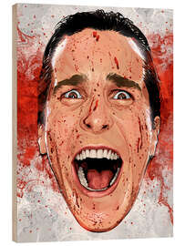 Quadro de madeira American Psycho I