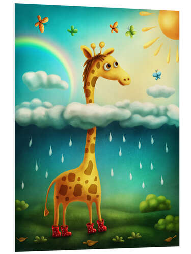 Foam board print Giraffe