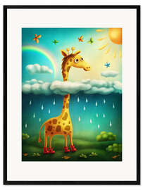 Framed art print Giraffe