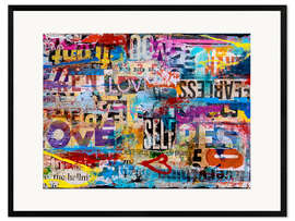 Framed art print Metromix Luv II