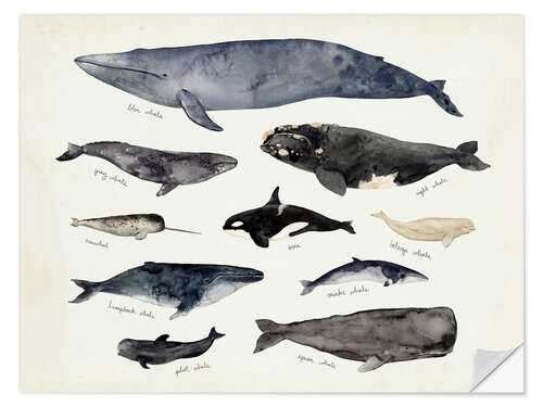 Sisustustarra Whales III