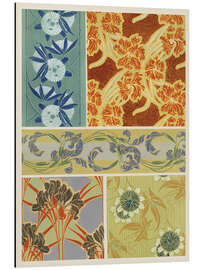 Magnettafel Art Deco Blumen IX