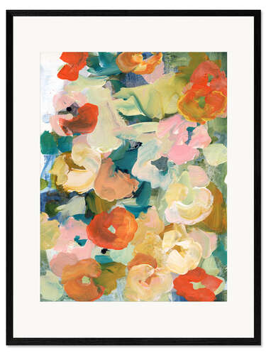 Impression artistique encadrée Fleurs II