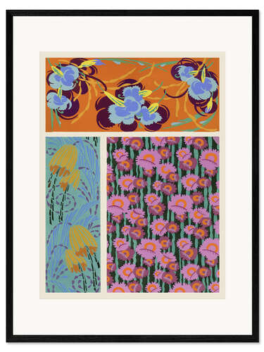 Framed art print Art Deco Flowers VII