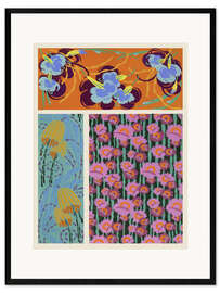 Framed art print Art Deco Flowers VII