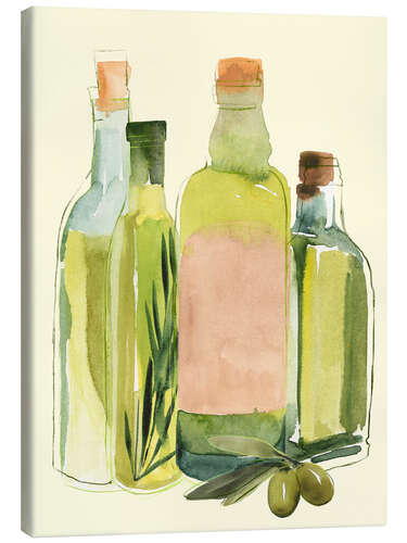 Canvas print Olive oil set II