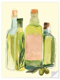 Selvklebende plakat Olive oil set II