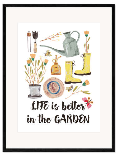 Framed art print Garden Time