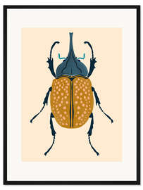 Gerahmter Kunstdruck Käfer-Wanze II