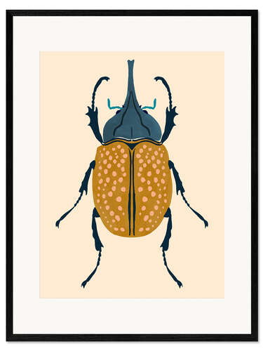 Kunsttryk i ramme Beetle bug II