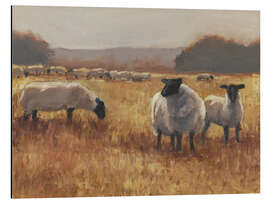 Magnettafel Weide bei Sonnenuntergang II