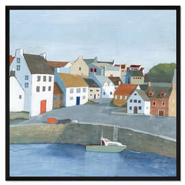 Gerahmter Kunstdruck Alte Küstenstadt I