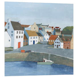 Foam board print Old Seaside Town I