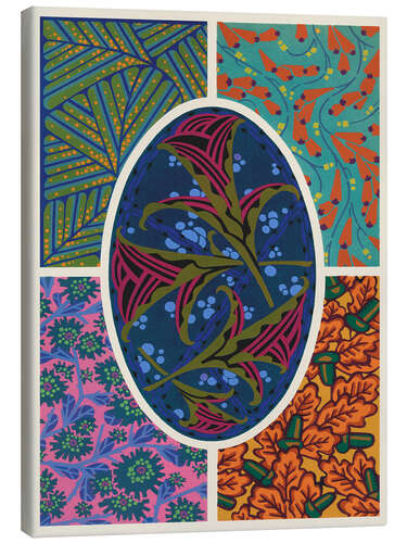 Canvas-taulu Art Deco flowers II