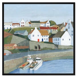 Gerahmter Kunstdruck Alte Küstenstadt II