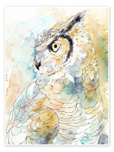 Poster Majestic Owl I.