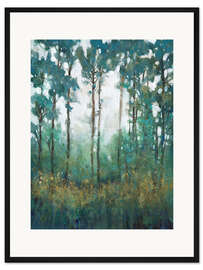 Gerahmter Kunstdruck Glühen im Wald I