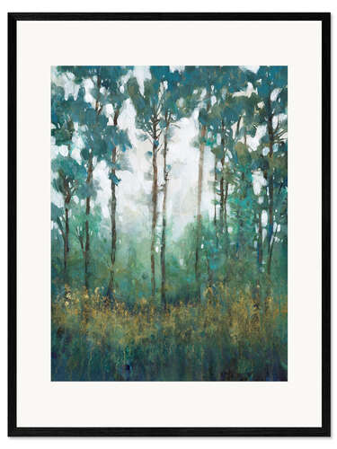 Kehystetty taidepainatus Glow in the forest I