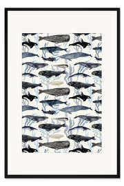 Gerahmter Kunstdruck All die Wale