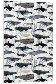 Magnettafel All die Wale