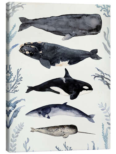 Lærredsbillede Whales II