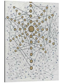 Magnettafel Chakra-Netz