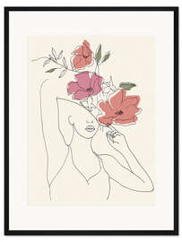 Gerahmter Kunstdruck Aufblühende II