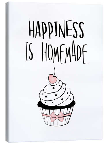 Stampa su tela Happiness is homemade