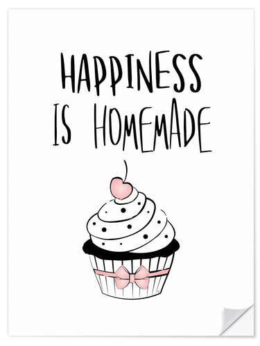 Autocolante decorativo Happiness is homemade